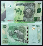 CONGO 1000 FRANCHI Francs  2020 Pick#new M.016 - Democratische Republiek Congo & Zaire