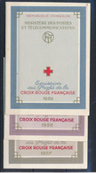 GA-434: FRANCE: Lot Avec Carnet Croix Rouge De 1957**-2958 Obl (Toulouse)-1959** - Red Cross
