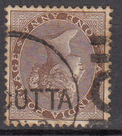 'C' Strike Of Duplex, JC Type 32d  / BC 17f On One Anna British East India Used, Early India Cancellation - 1858-79 Kolonie Van De Kroon