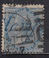 'C Duplex' (Calcutta) Within Rectangular Parallel Bars On Half Anna,  1865, British India Used, JC Type 34 - 1854 Compagnia Inglese Delle Indie