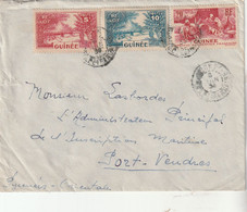 Guinée Affranchissement Recto Verso Lettre Avion BOKE 3/6/1939 Pour Port Vendres Pyrénées Orientales - Covers & Documents