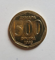 Yugoslavia 500 Dinara  1993 VF  SR JUGOSLAVIJA ЈНБ СР JУГОСЛАВИJА - Yugoslavia