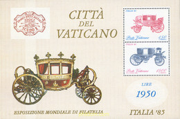 258739 MNH VATICANO 1985 EXPOSICION FILATELICA INTERNACIONAL. "ITALIA 85", EN ROMA - Oblitérés