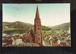 DR: Ansichtskarte Von Freiburg I. B. Mit Münster Mit 5 Pf Germania Vom 9.3.08 Nach Berlin-Grunewald Knr: 85 - Freiburg I. Br.