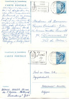 Luxembourg - 2 Entiers Carte - Flamme ONU UNO & Droits De L'homme 1968 - Ganzsache Stationery - Maschinenstempel (EMA)