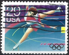 United States 1992 - Mi 2203 - YT 2001 ( Albertville Olympic Games : Figure Skating  ) - Gebraucht