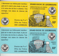 LUXEMBOURG 1986 ROBERT SCHUMAN 2 DIFFERENT BOOKLETS - Cuadernillos