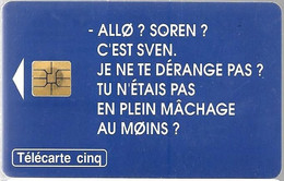 CARTE-PRIVEE-5U-12/96-GN288-SO3.JD-STIMOROL-SOREN & SVEN-V°DN°-Série A 6C111439-Utilisé-TBE - - 5 Eenheden