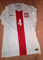 POLAND NATIONAL SOCCER-LUKASZ SZUKALA SHIRT- 2015 POLAND/ICELAND FRIENDLY MATCH,WITH LEWANDOWSKI - Andere & Zonder Classificatie