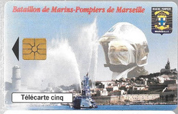 CARTE-PUCE-PRIVEE-5U-GN471-01/98-GEMA-MARINS POMPIERS De MARSEILLE--V°DN° Série B7C088002-Neuve TBE- - 5 Eenheden
