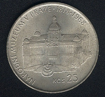 Tschechoslowakei, 25 Korun 1968, Silber, AUNC - Czechoslovakia