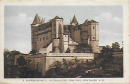 Saumur - Le Château Fort Cote Sud Est - Cachet Poste 1949 - Saumur