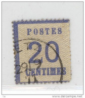 France  -  Alsace-Lorraine  :  Yv  6  (o)       ,   Obl. Metz               ,   N4 - Used Stamps