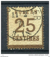 France  -  Alsace-Lorraine  :  Yv  7   (o)    Brun Noir,  Ex 2 - Used Stamps