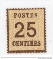 France  -  Alsace-Lorraine  :  Yv  7  *          ,      N2 - Unused Stamps