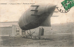 CPA Verdun - L'adjudant Reau - Rentrée Aux Hangars - Au Petit Parisien - Aeronaves