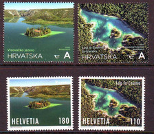 Switzerland/Croatia 2022 Joint Issues — Lake Cauma And Krka River Stamps 4v/2 Sets MNH - Ungebraucht