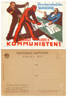 Soviet Propaganda Postcard 1930s "Poster Art Of The German Communist Party" Series No.10 - Partiti Politici & Elezioni