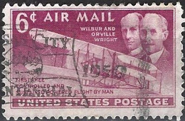 United States 1949 - Mi 604 - YT Pa 44 ( Wilbur & Orville Wright And Their Plane ) Airmail - 2a. 1941-1960 Usados