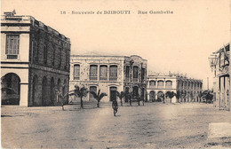 DJIBOUTI - SOUVENIR - RUE GAMBETTA - Djibouti