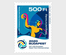 Hungary 2020 The 34th Len European Water Polo Championships Stamp 1v MNH - Neufs