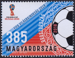 Hungary 2018 Football - FIFA World Cup, Russia Stamp 1v MNH - Nuevos