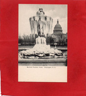 ETATS-UNIS---RARE----WASHINGTON  D.C.----Barthodi Fountain, Frozen---sous La Glace--voir 2 Scans - Washington DC