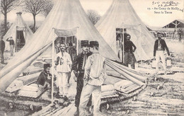 CPA - MILITARIAT - Au Camp De Mailly - Sous La Tente - Vie Mililtaire - Edition Guérin MOURMELON - Regiments
