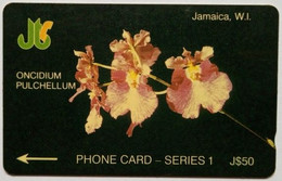 Jamaica J$50  7JAMC " Orchid " - Giamaica