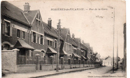 ROSIERES EN SANTERRE EN PICARDIE RUE DE LA GARE TBE - Rosieres En Santerre