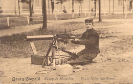 CPA - MILITARIAT - BOURG LEOPOLD - Camp De Berverloo - Tir à La Mitrailleuse - Manoeuvres