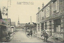 FRANCE, PIERRES - Grande Rue Et Eglise - Postcard (REPRODUCTION)#DEL 209 - Maintenon