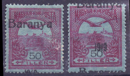 HUGARY - BARANYA - ERROR TURUL  OVPT. - **MNH - 1919 - Baranya