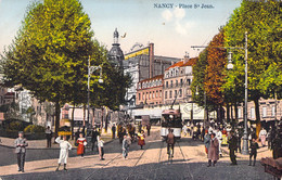 CPA - FRANCE - 54 - NANCY - Place St Jean - Colorisée - Animée - Nancy