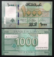 LIBANO  Lebanon 1000 Livres 2016 Pick#90c Fds Unc M.002 - Liban