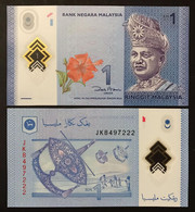 MALAYSIA MALESIA 1 RINGGIT Nd 2011  POLYMER FDS/UNC Pick#51a LOTTO M.035 - Malaysie