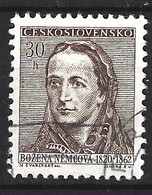 TCHECOSLOVAQUIE. N°1202 Oblitéré De 1962. Bozena Nemcova. - Ecrivains