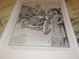 GRAVURE PHOTO  PESAGE DES VOITURE DE COURSE PARIS MADRID  1903 - Autres & Non Classés