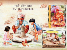 INDIA 2018 Potter's Wheel MINIATURE SHEET MS MNH - Altri & Non Classificati