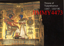 CPM - Throne Of Tutankhamun + Texte Au Dos - Cairo EGYPTE - Carte Timbrée - Le Caire
