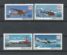 INDIA  YVERT   AEREO  13/16     MNH  ** - Poste Aérienne