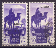 ITALIA - LIBYA - Soprast. Normale + Alto- O - 1936 - Libia