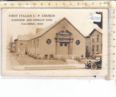 PO1689E# USA OHIO - COLUMBUS - FIRST ITALIAN U.P. CHURCH - OLD CAR  VG 1916 - Columbus