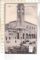 PO1858E# PESARO - FANO - PALAZZO DELLA RAGIONE - BANCARELLE - FONTANA  No VG - Fano