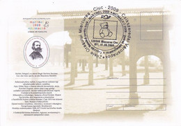 ORBAN BALAZS, WRITER, MARTINEL CHILDRENS PHILATELIC EXHIBITION, SPECIAL COVER, 2009, ROMANIA - Brieven En Documenten