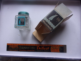 ♥️  VINTAGE BOUTEILLE ET CARTON EMBALLAGE WATERMAN BLEU DES MERS DU SUD ENCRE / - Inkwells