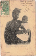 A.O.F. Sénégal - Dakar - Type De Femme Ouoloff - Carte Postale Pour Paris - 20 Mai 1908 - Sénégal