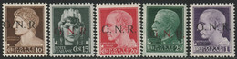 GNR Tir. Brescia Serie Di 5 Valori Sass 471-474/I+479/I MNH** F.Oliva - Luftpost