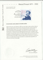 DOCUMENT Sur  Marcel  PROUST - Sonstige & Ohne Zuordnung