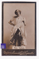 Miss Nelson - Ogden's Guinea Gold Cigarettes 1900 Photo Artiste Woman Femme Pin-up Dress Mode Belle Epoque A84-65 - Ogden's